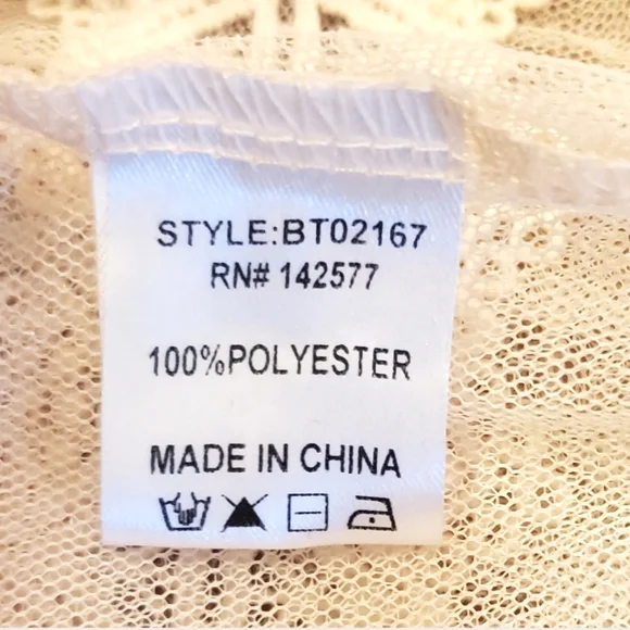 NEW: SHEER MOCK NECK RUFFLED BLOUSE - Picture 12 of 16